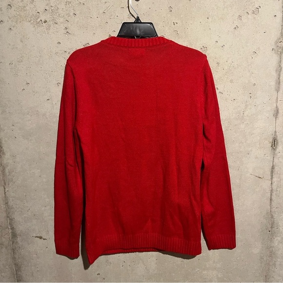 DJ Santa Light Up Red Christmas Sweater Men's Size S - Picture 6 of 8